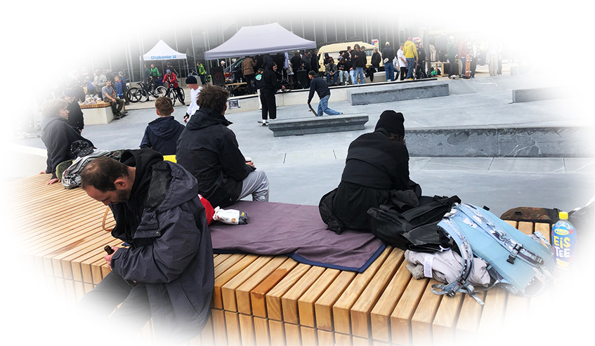 Obdachlose am Platz der Republik
