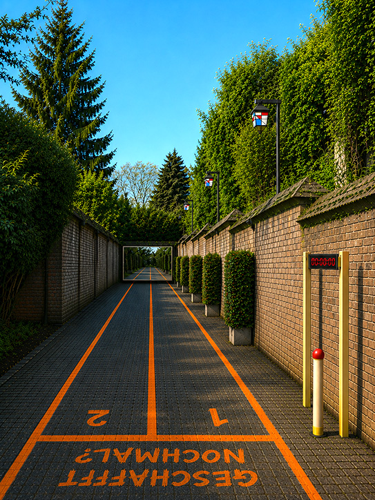Das Foto zeigt die Traumstraße nachdem sie aufgehübscht ist